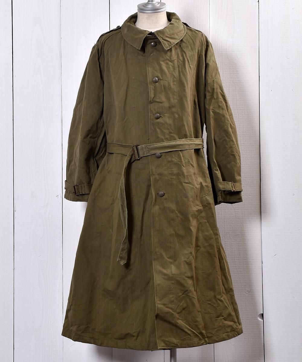 FRENCH ARMY フレンチアーミー フランス軍 M-35 Military Motorcycle Coat モーターサイクルコート 1 Khaki VINTAGE ヴィンテージ アウター【新古品】【FRENCH ARMY】