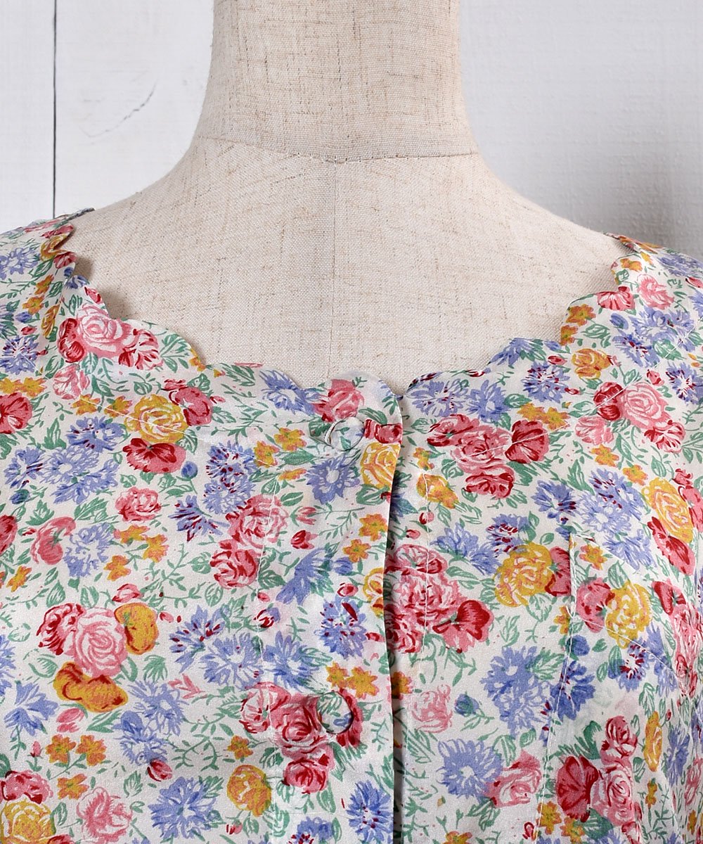 Flower Pattern Silk Short Sleeve  Shirtò 륯  Ⱦµ | ۥ磻ȷϥͥ