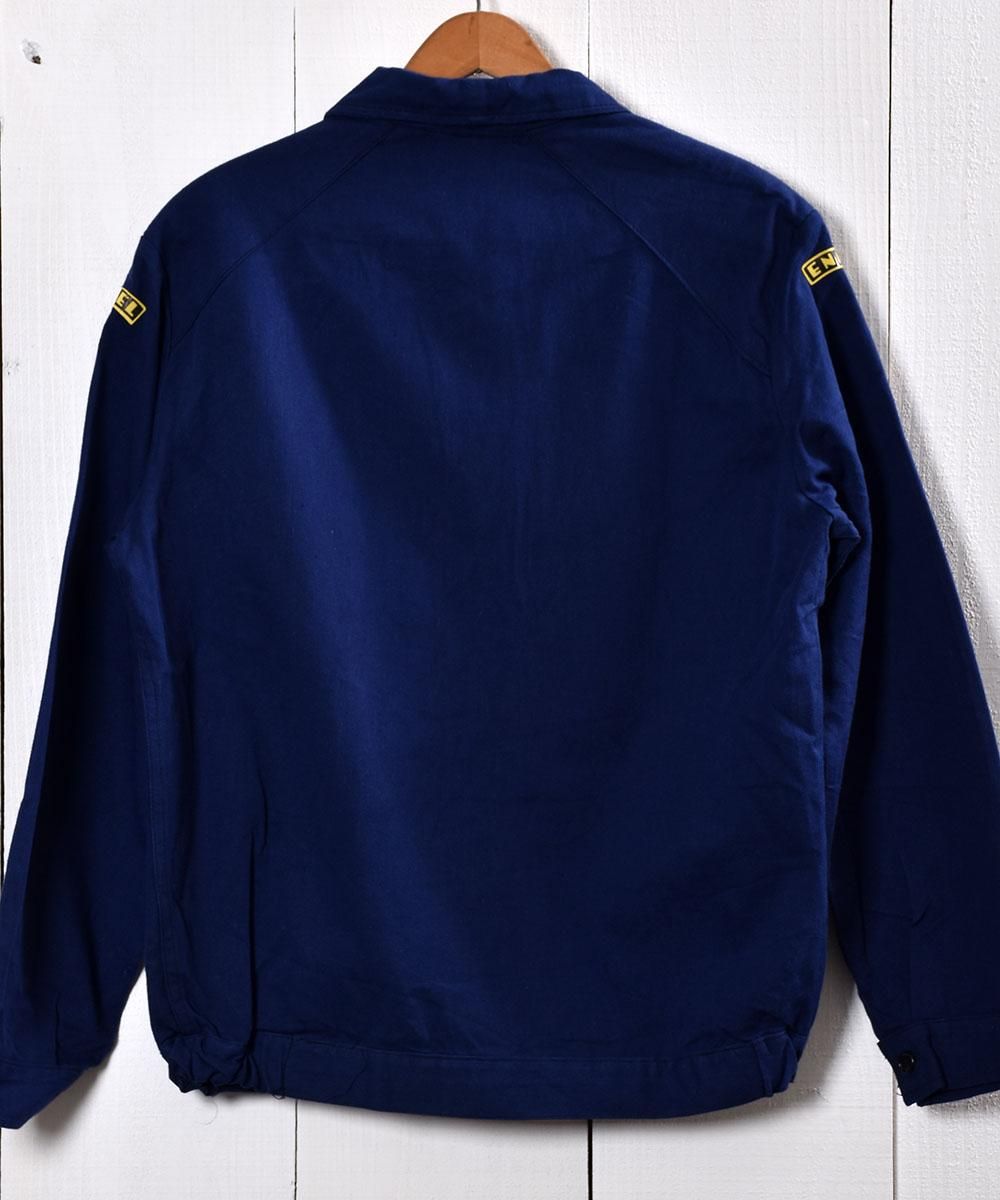 40s USED/VTG フレンチ ワークジャケット Vポケット 丸襟
