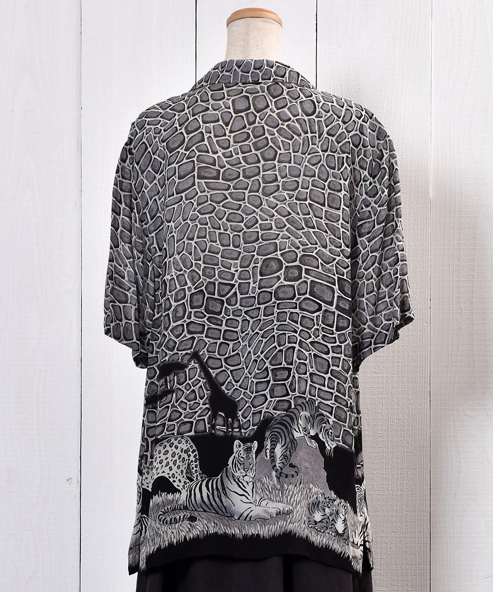 Animal Multi Pattern Short Sleeve Shirt｜クロコダイル風