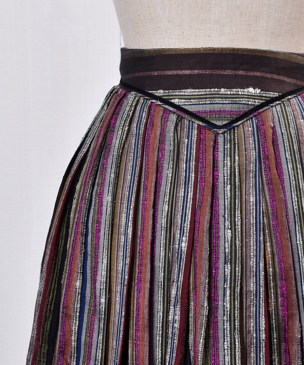 Made in Europe Traditional Multi Stripe Pattern Tyrol Skirt å衼å ޥȥ饤  륹ȥͥ
