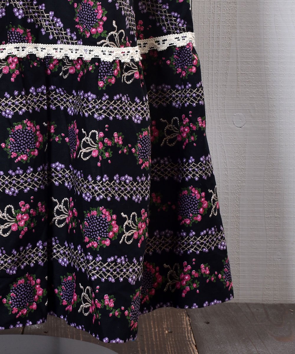 Flower Pattern Maxi Skirt òޥ楹 ֥åϥͥ