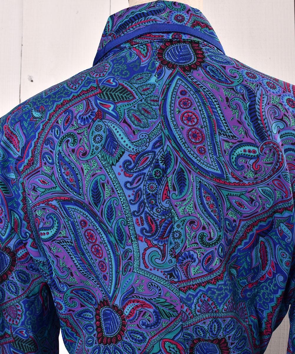 80's Made in USA Paisley Multi Pattern One Piece | 80年代 アメリカ