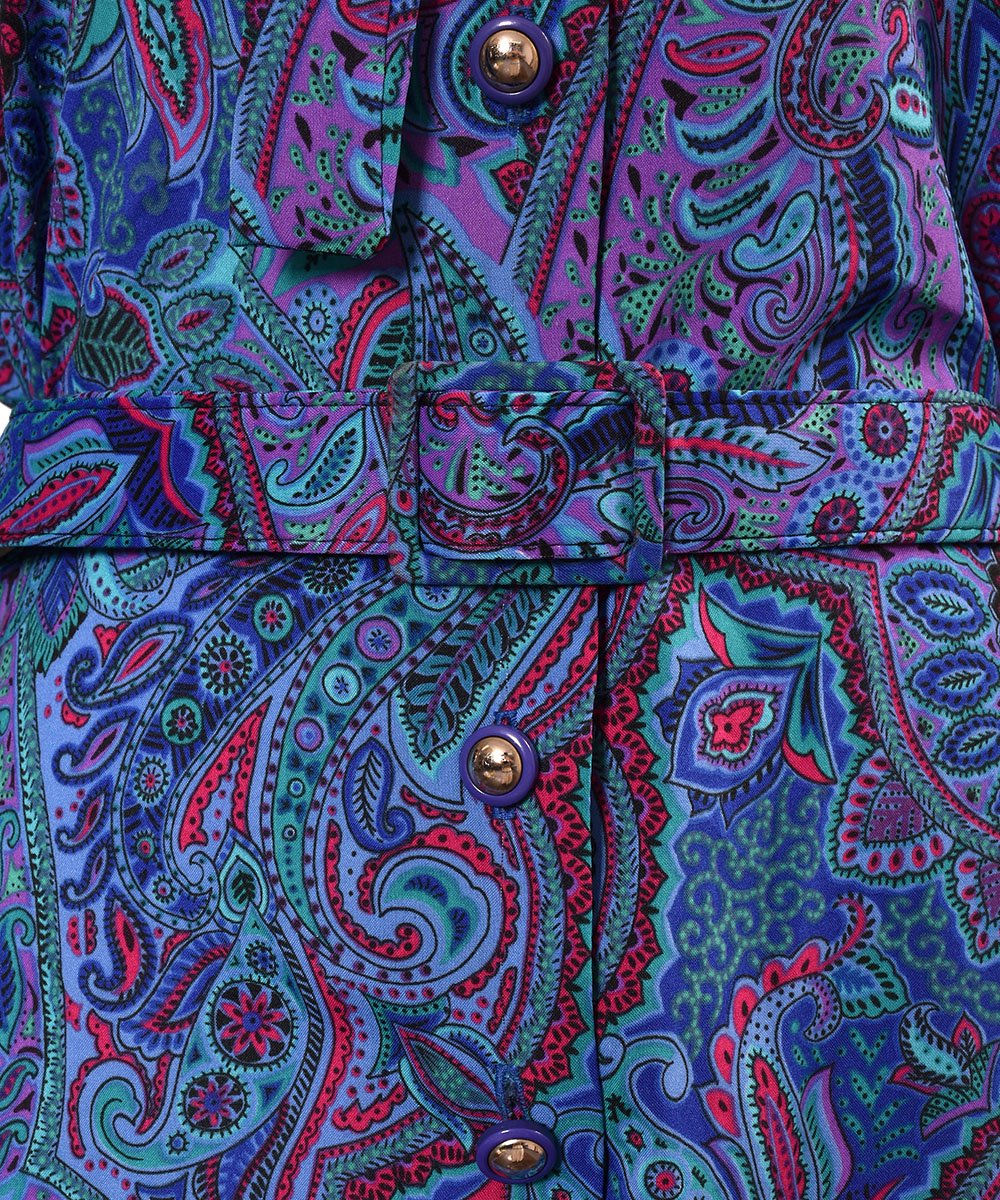 80's Made in USA Paisley Multi Pattern One Piece | 80年代 アメリカ