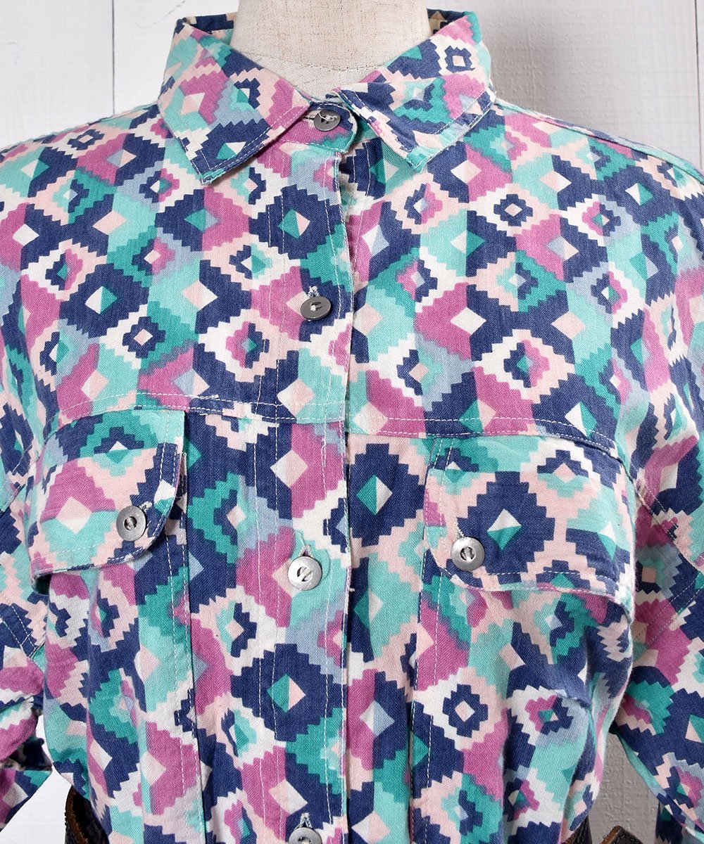 Made in India Artistic Pattern Long Sleeve Shirtå  Ĺµ  ܥ󥵥ͥ