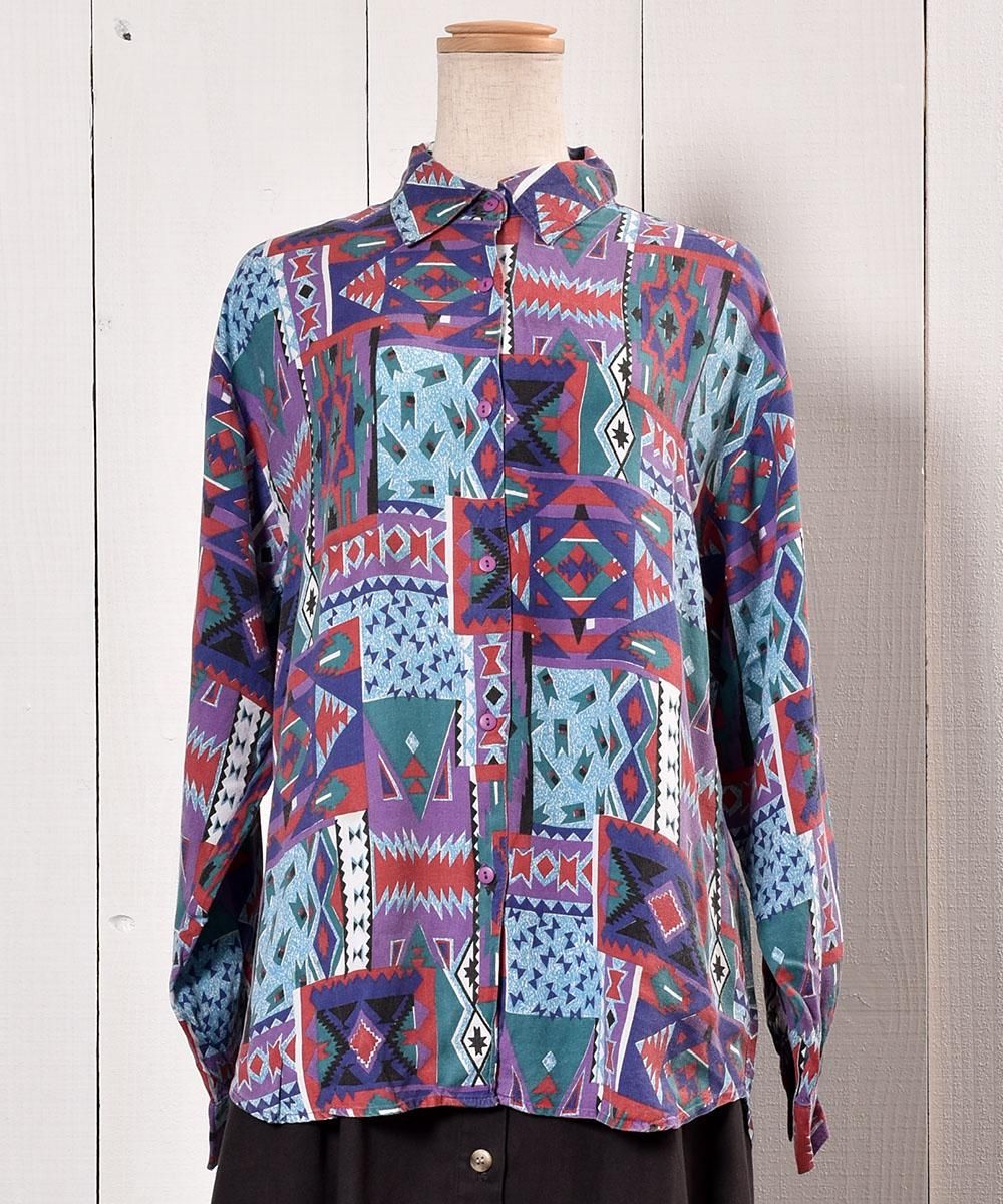 Native Multi Pattern Long Sleeve Shirtåͥƥ  Ĺµĥͥ