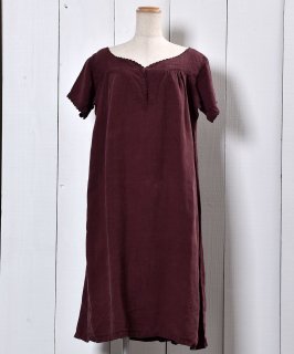 Made in Europe Antique Linen One Piece Over Dye | 衼åƥͥ ԡ Υͥå 岰졼ץե롼 ࡼ