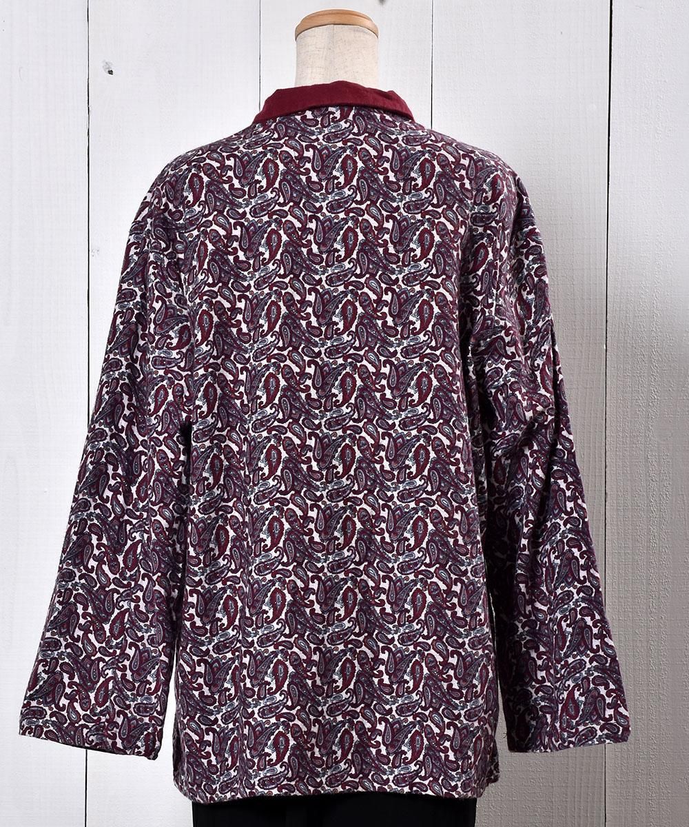 Wine Paisry Pattern Pajamas Shirtåڡ꡼ѥޥ 磻  ͥ