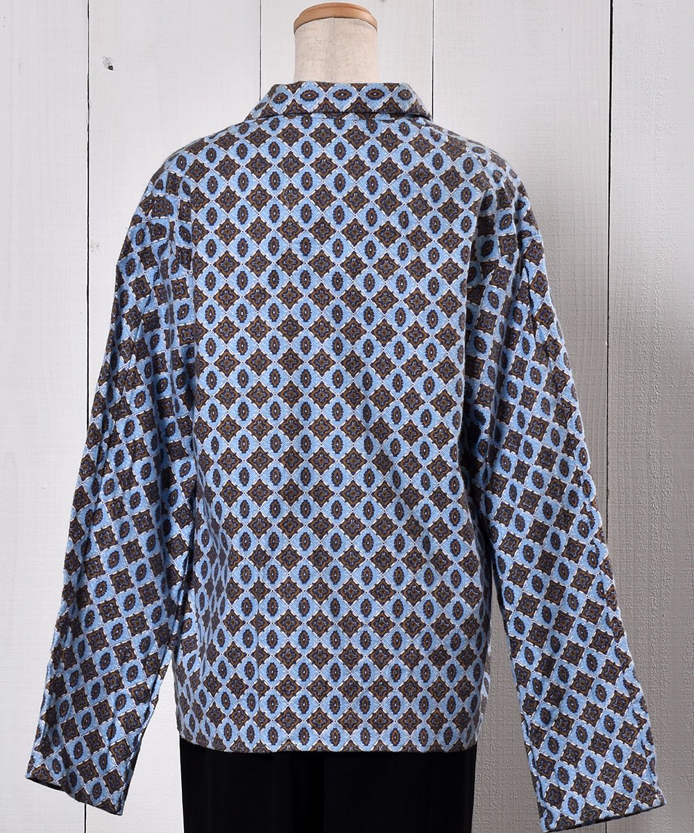 Small Pattern Pajamas Shirt｜小紋柄パジャマシャツ - 古着のネット 