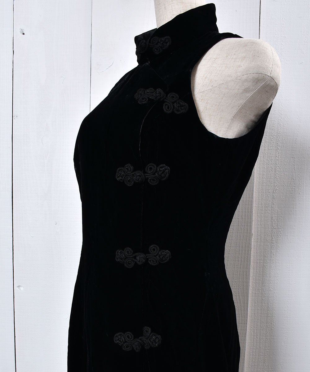 Velvet China Button Dress| 㥤ʥܥ ٥Ρ꡼֥ɥ쥹ͥ