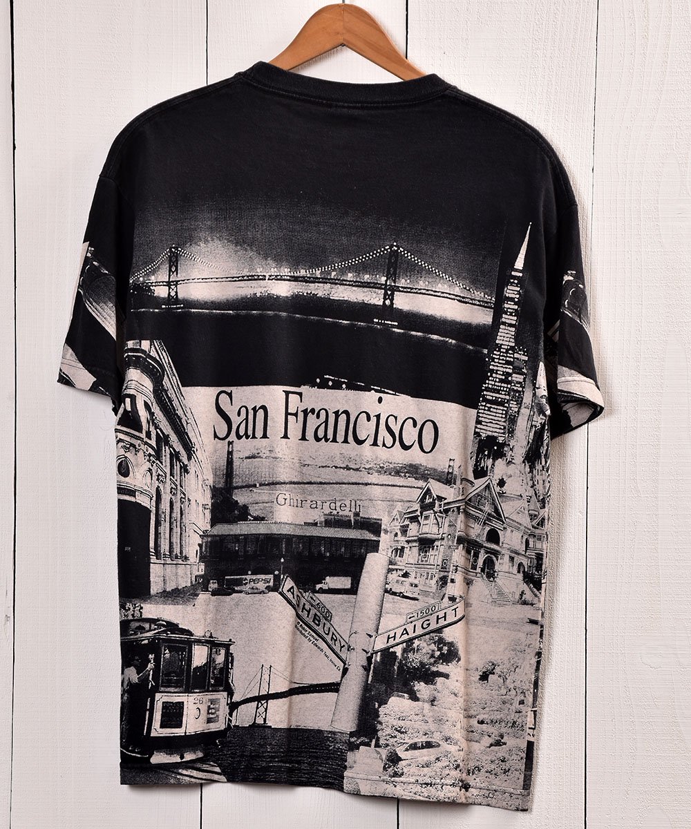US Fabric ”San Francisco” Photo Print T Shirts | アメリカ製生地使用 サンフランシスコ フォトTシャツ  - 古着のネット通販サイト 古着屋グレープフルーツ ムーン(Grapefruitmoon)Onlineshop ヴィンテージアイテム・レトロファッション