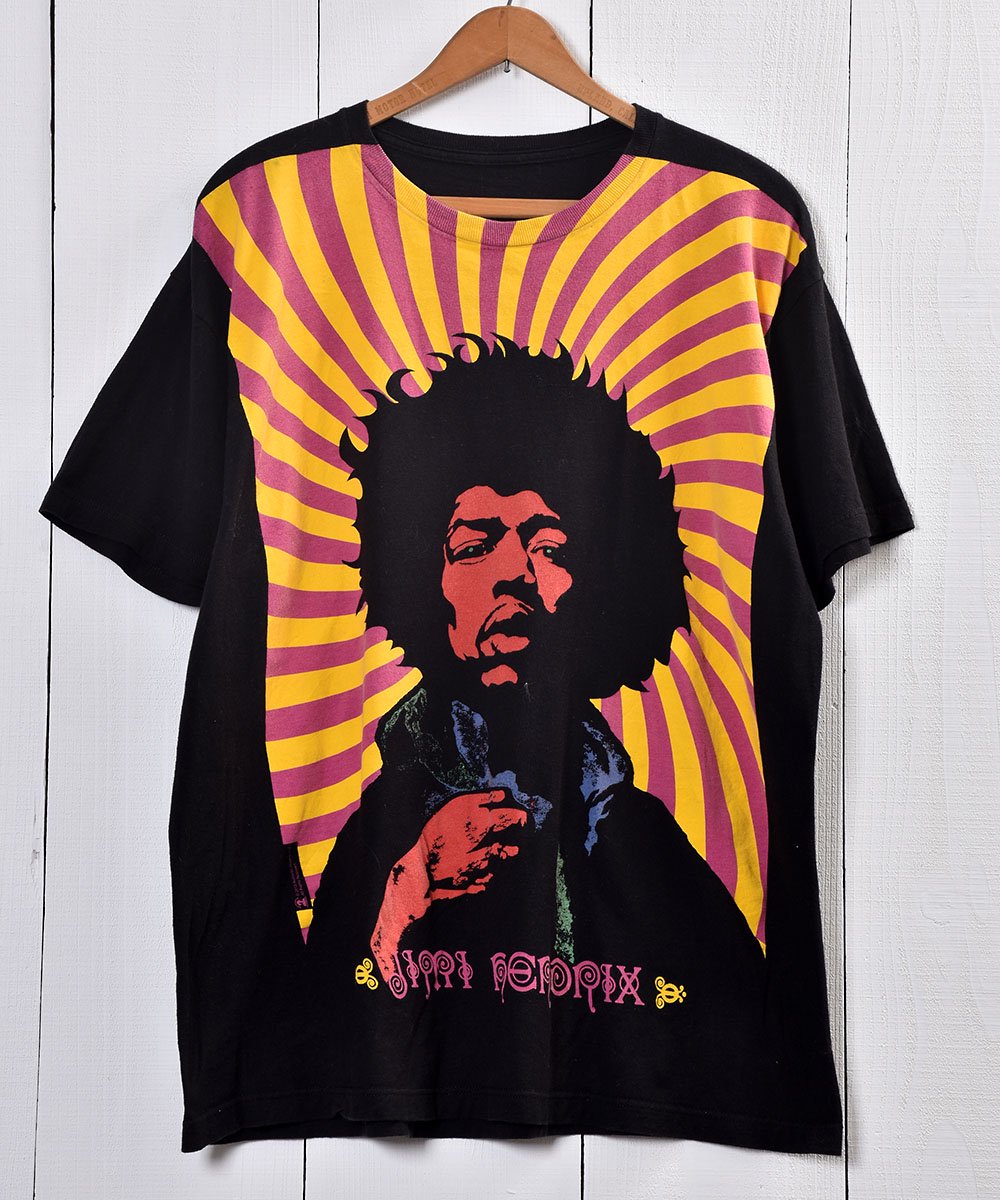  Jimi Hendrix  Band T Shirtá֥ߡإɥå ХT   ͥå  岰졼ץե롼 ࡼ