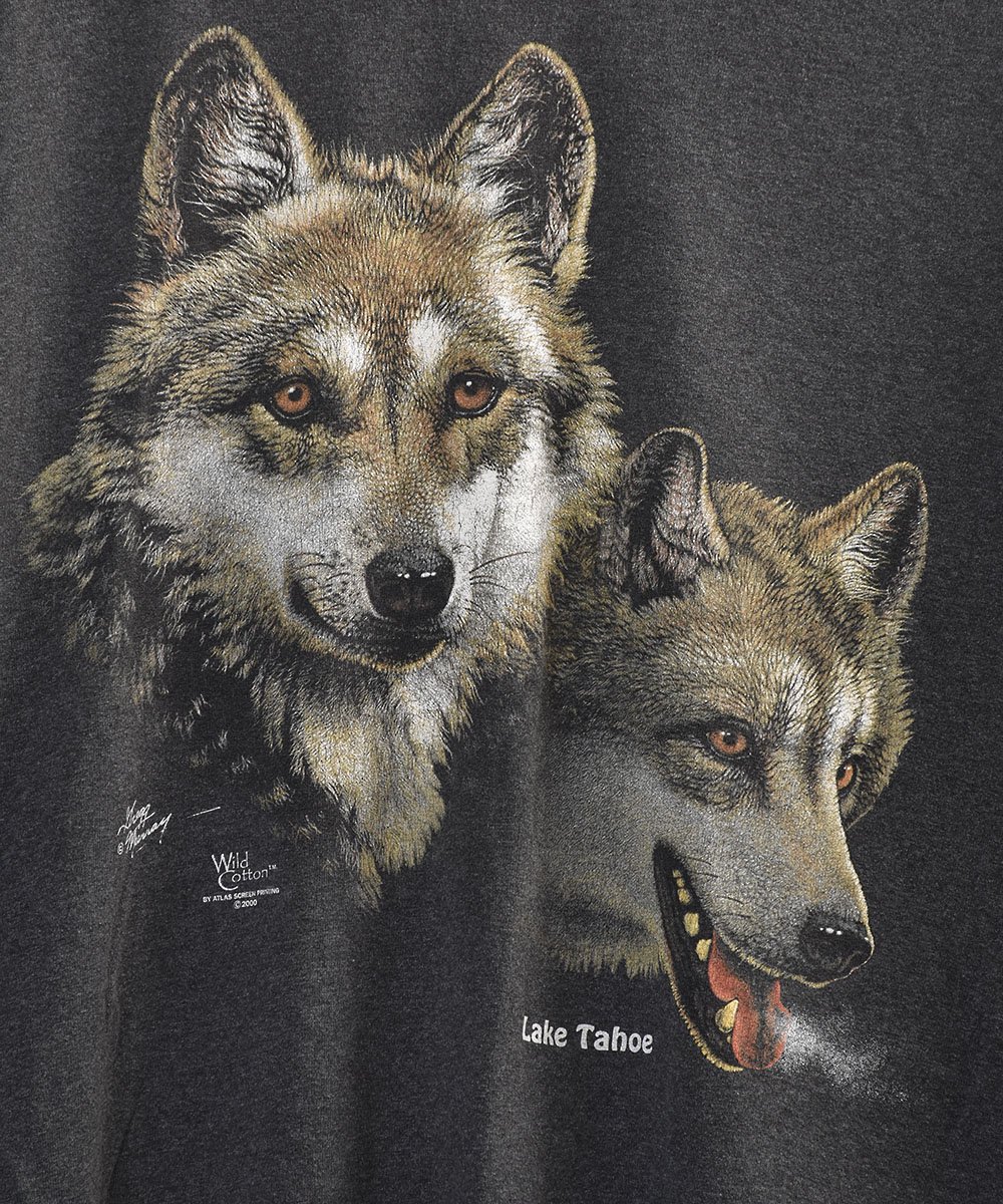 Animal Print T Shirts | アニマルプリントTシャツ オオカミ |wolf
