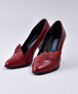 Made in Spain Leather Design Pumps Red | ڥ쥶ǥѥץ åɷ Υͥå 岰졼ץե롼 ࡼ