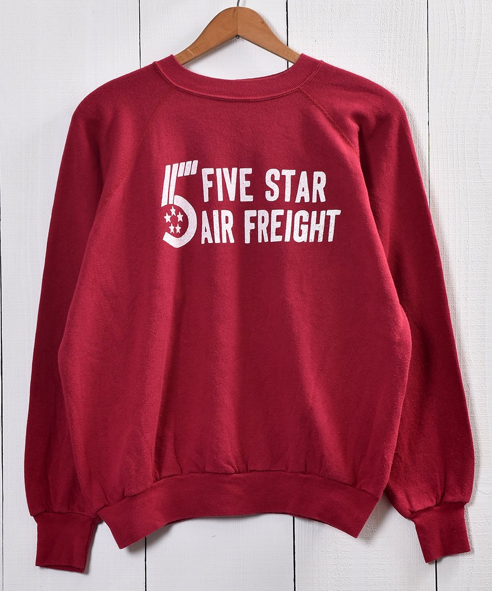  Made in USA West  Print Sweatåꥫ FIVE STAR AIR FREIGHTץץȥå   ͥå  岰졼ץե롼 ࡼ