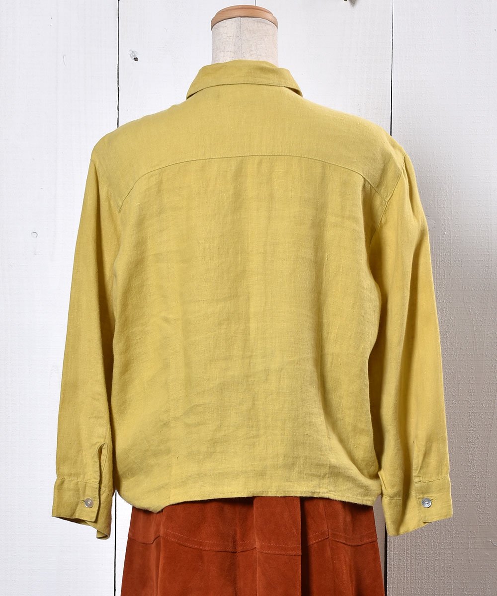 Long Sleeve Linen Shirt Shell Buttonåȹʤ Ĺµͥ󥷥 ܥ󥵥ͥ