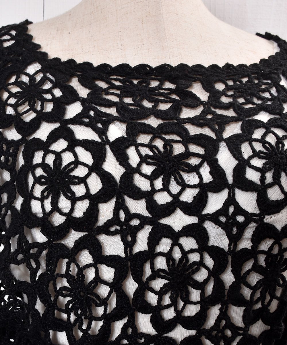 Long Sleeve Crochet Knit Flower PatternäԤ ˥å Ĺµ ͥͥ