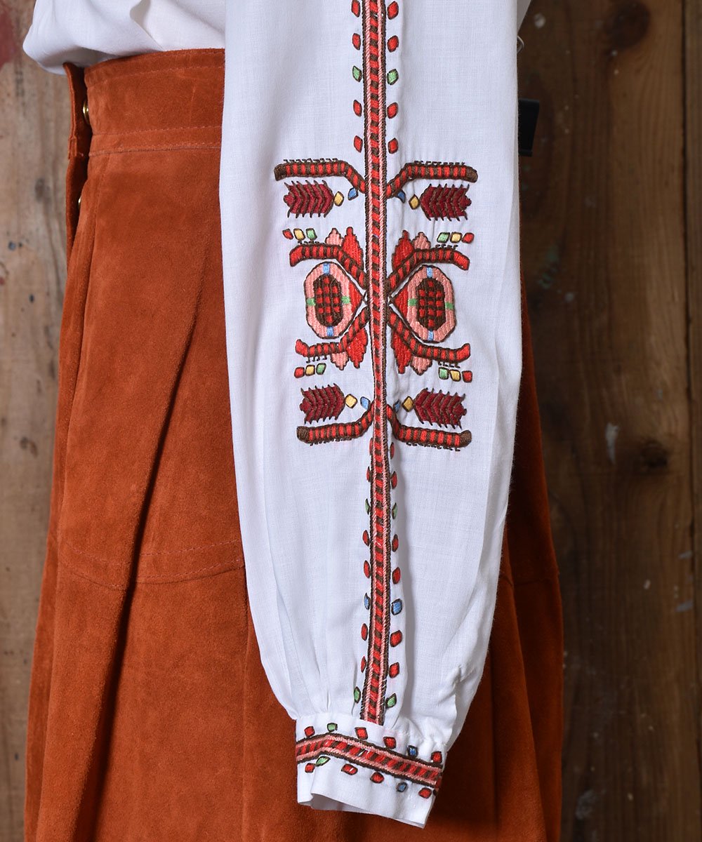 Long Sleeve Embroidery Tunic BlouseĹµ ɽ ˥å֥饦ͥ
