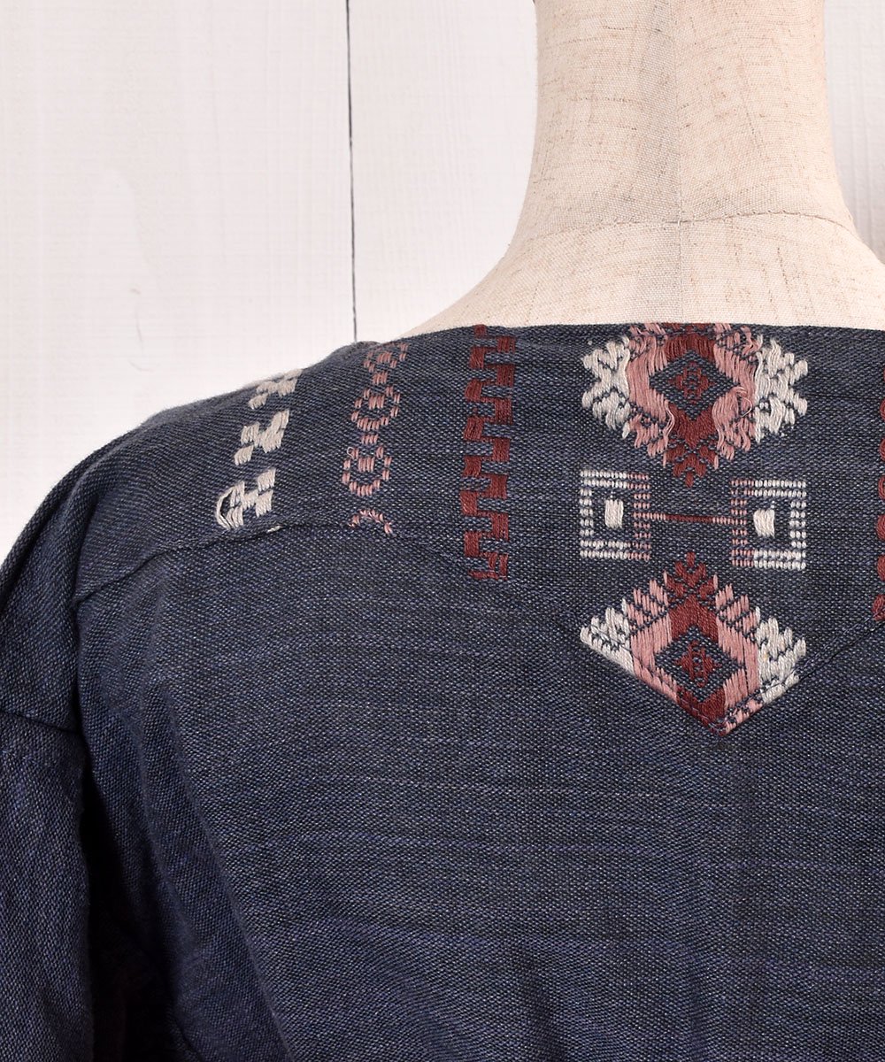 Long Sleeve Guatemala Embroidery Tunic Blouse Ĺµ ɽ ƥޥ ˥å֥饦ͥ