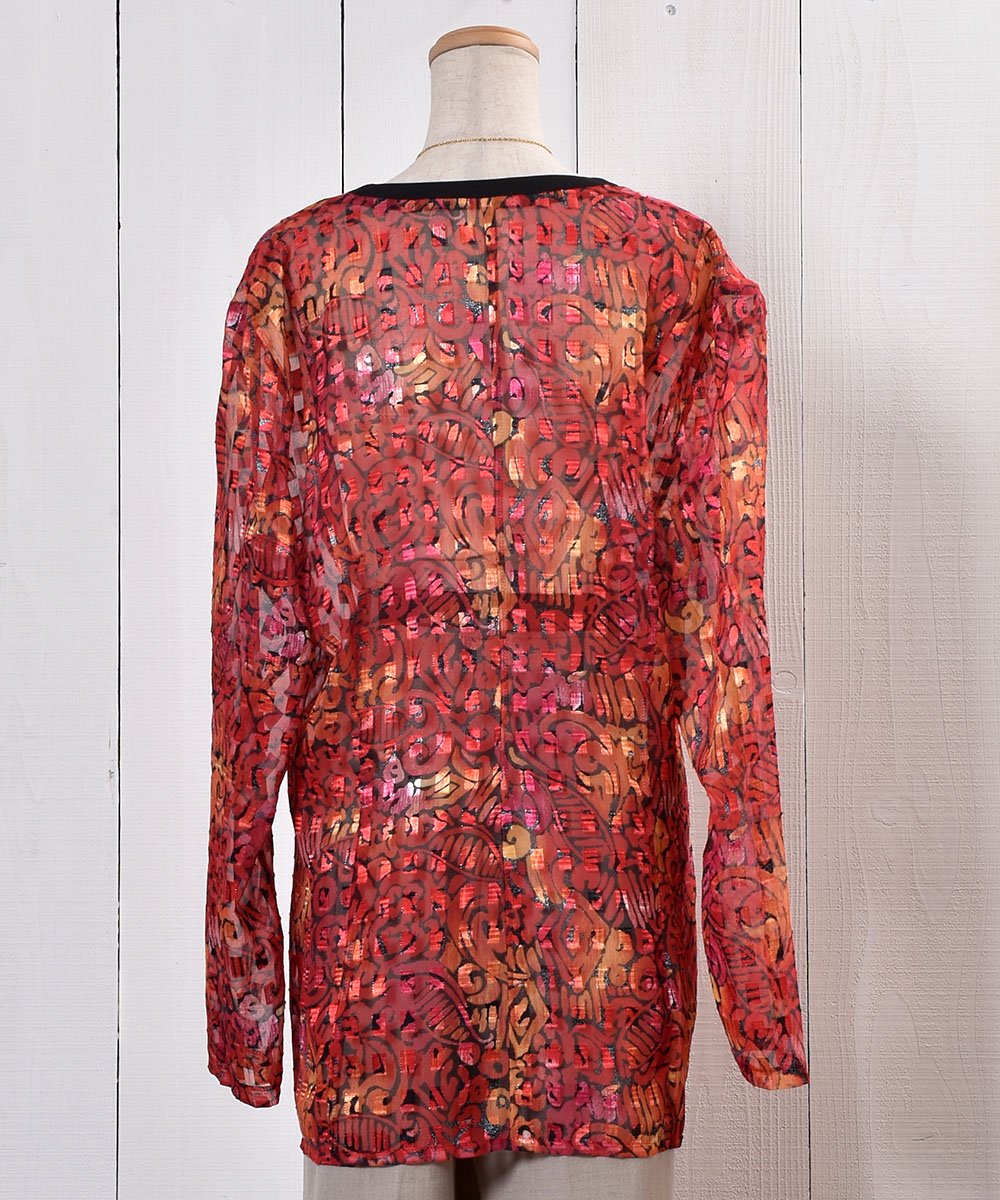 Oriental Pattern Sheer Shirtåꥨ󥿥ĥͥ