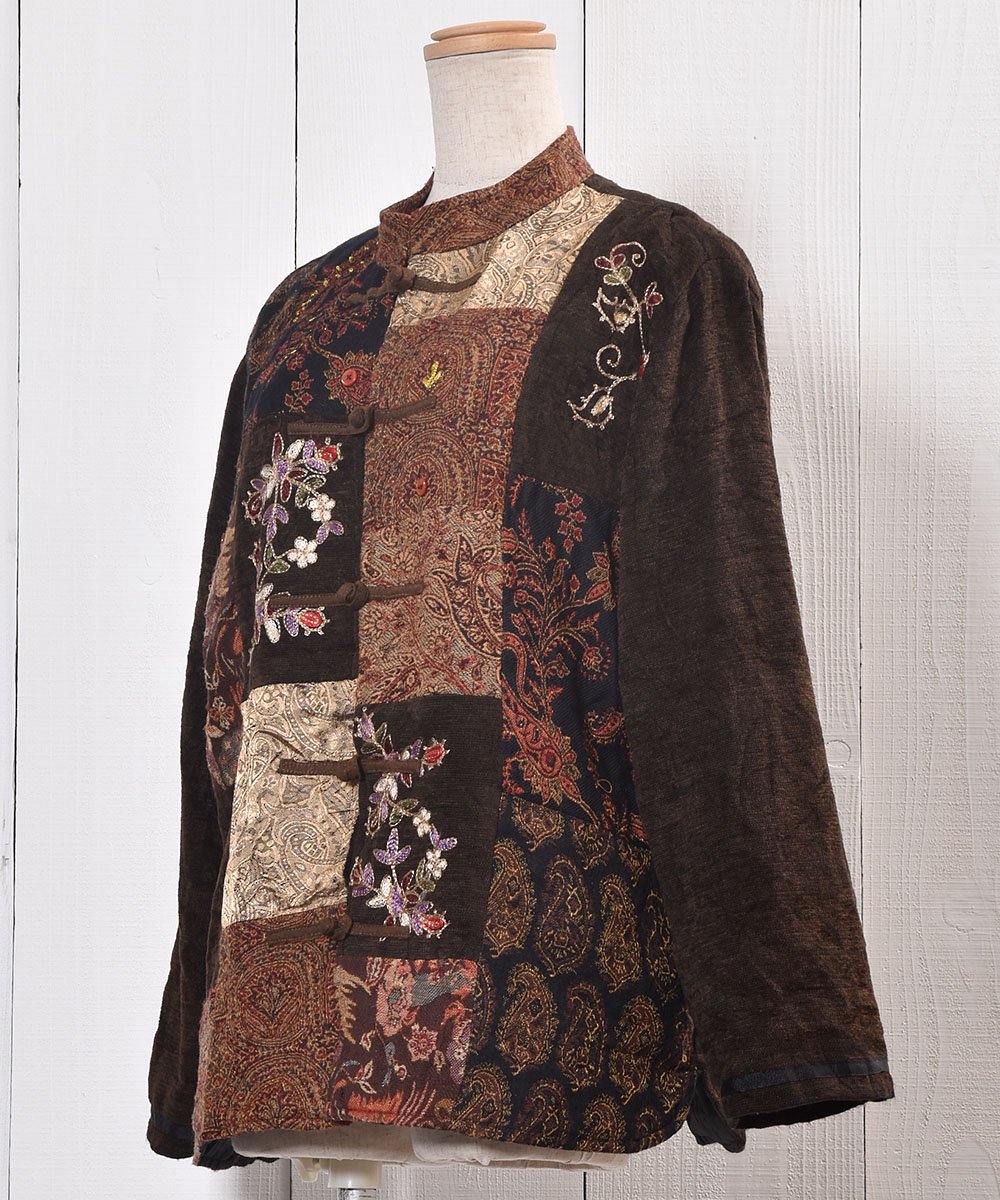 Mandarin Collar Oriental Jacket Embroidered Patchwork åޥ󥫥顼 㥤ʥ㥱å ѥå ꥨ󥿥 ɽͥ