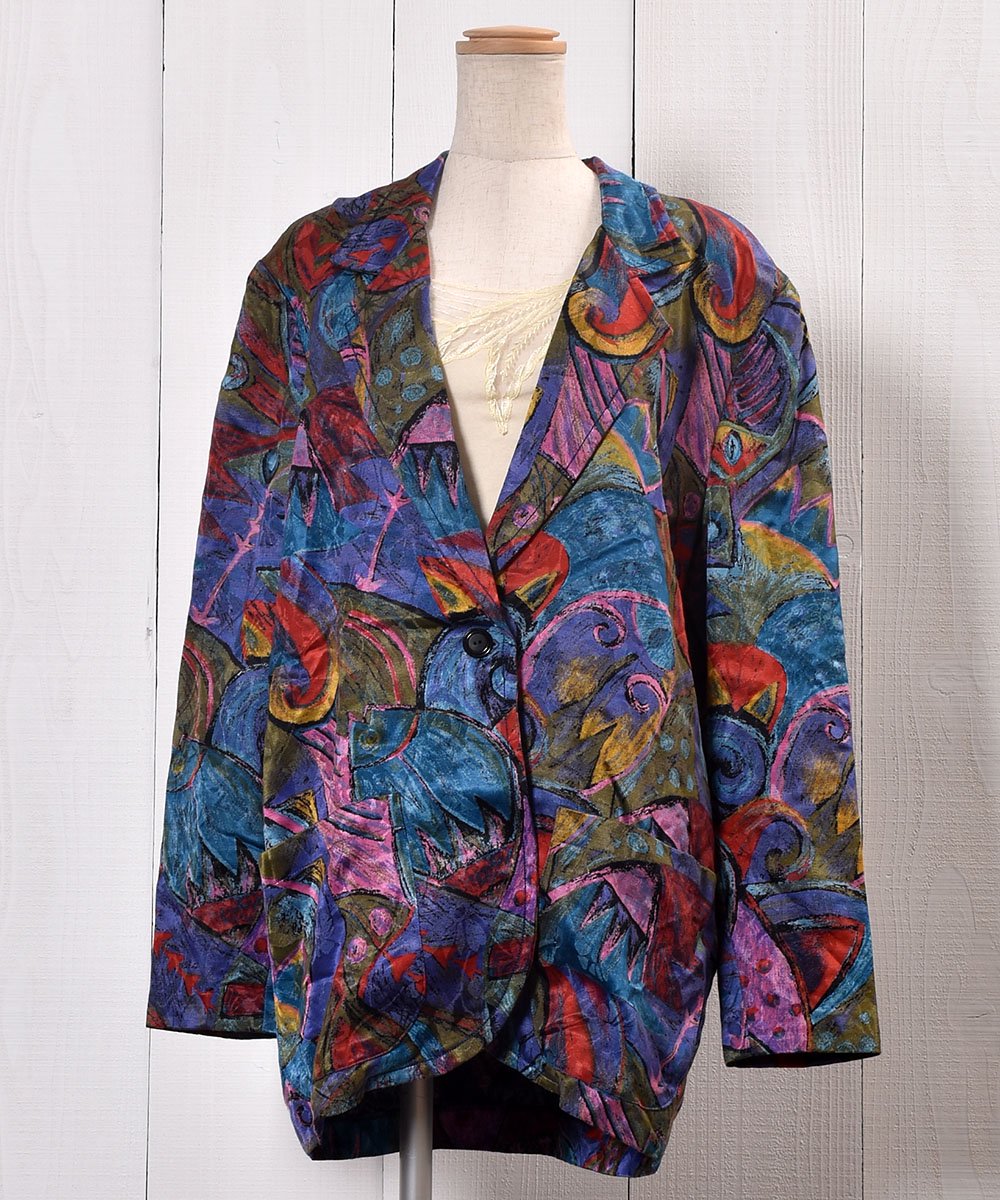  Abstract Paintings Tailored Jacket ݲ ơ顼ɥ㥱å  ͥå  岰졼ץե롼 ࡼ