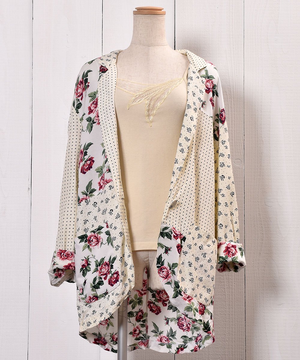 Made in USA DotFlower switching Tailored Jacket | ꥫ ɥåȡ߲ڤؤ 㥱å| ۥ磻ȥͥ