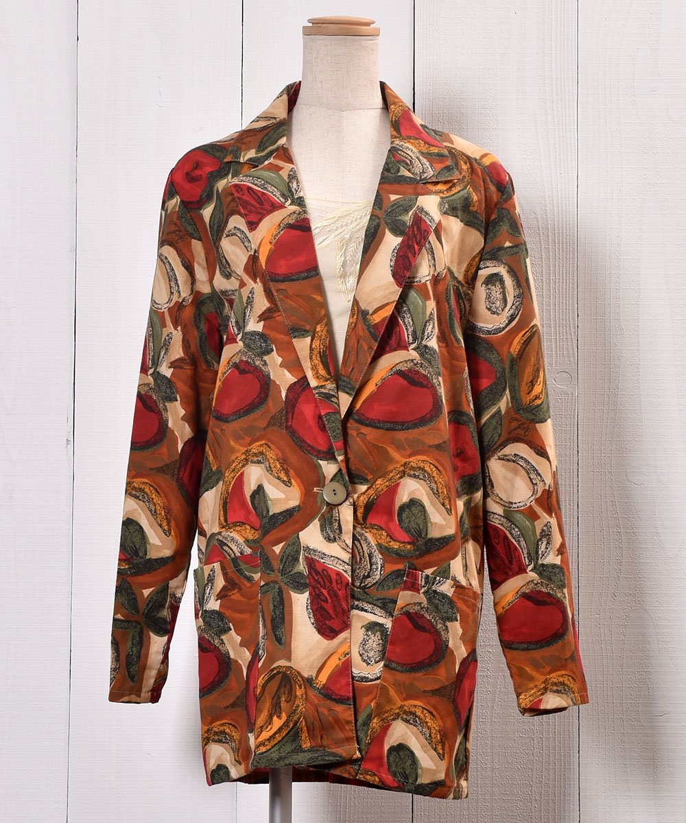  Artistic Painted Tailored Jacket Cotton ơ顼ɥ㥱å åȥ   ͥå  岰졼ץե롼 ࡼ