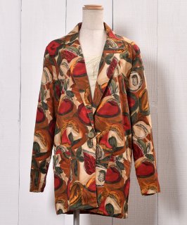 Artistic Painted Tailored Jacket Cotton ơ顼ɥ㥱å åȥ  Υͥå 岰졼ץե롼 ࡼ