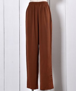Brown Gloss Easy Pants |  ѥ 㿧 Υͥå 岰졼ץե롼 ࡼ
