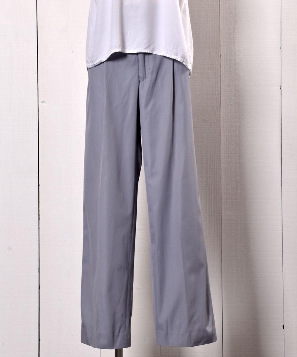 Gray slacks Pants | スラックス パンツ グレー - 古着屋