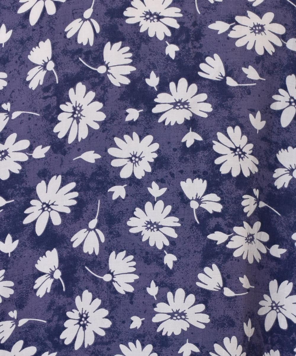 Short Sleeve Shirt Flower Pattern Cosmos Shell Button 半袖 花柄 コスモス シェルボタン 古着のネット通販サイト 古着屋グレープフルーツムーン Grapefruitmoon Onlineshop ヴィンテージアイテム レトロファッション