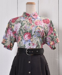 Made in USA Short Sleeve Shirt Flower Patternåꥫ Ⱦµ   Υͥå 岰졼ץե롼 ࡼ