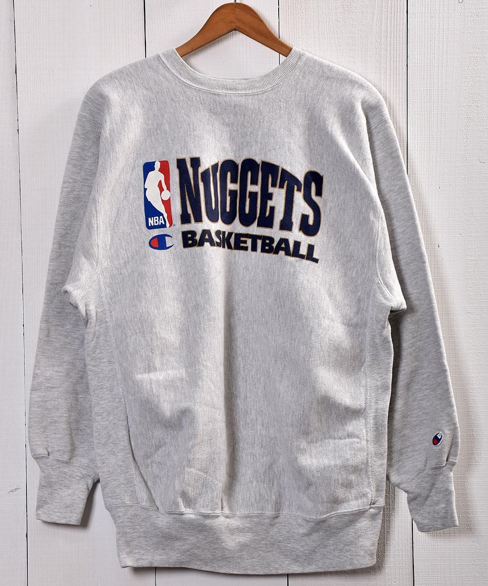 Made In Usa Champion Revers Weave Sweat Nba Logo アメリカ製 チャンピオン リバースウィーブ スウェット 刺繍タグ 古着のネット通販サイト 古着屋グレープフルーツムーン Grapefruitmoon Onlineshop ヴィンテージアイテム レトロファッション
