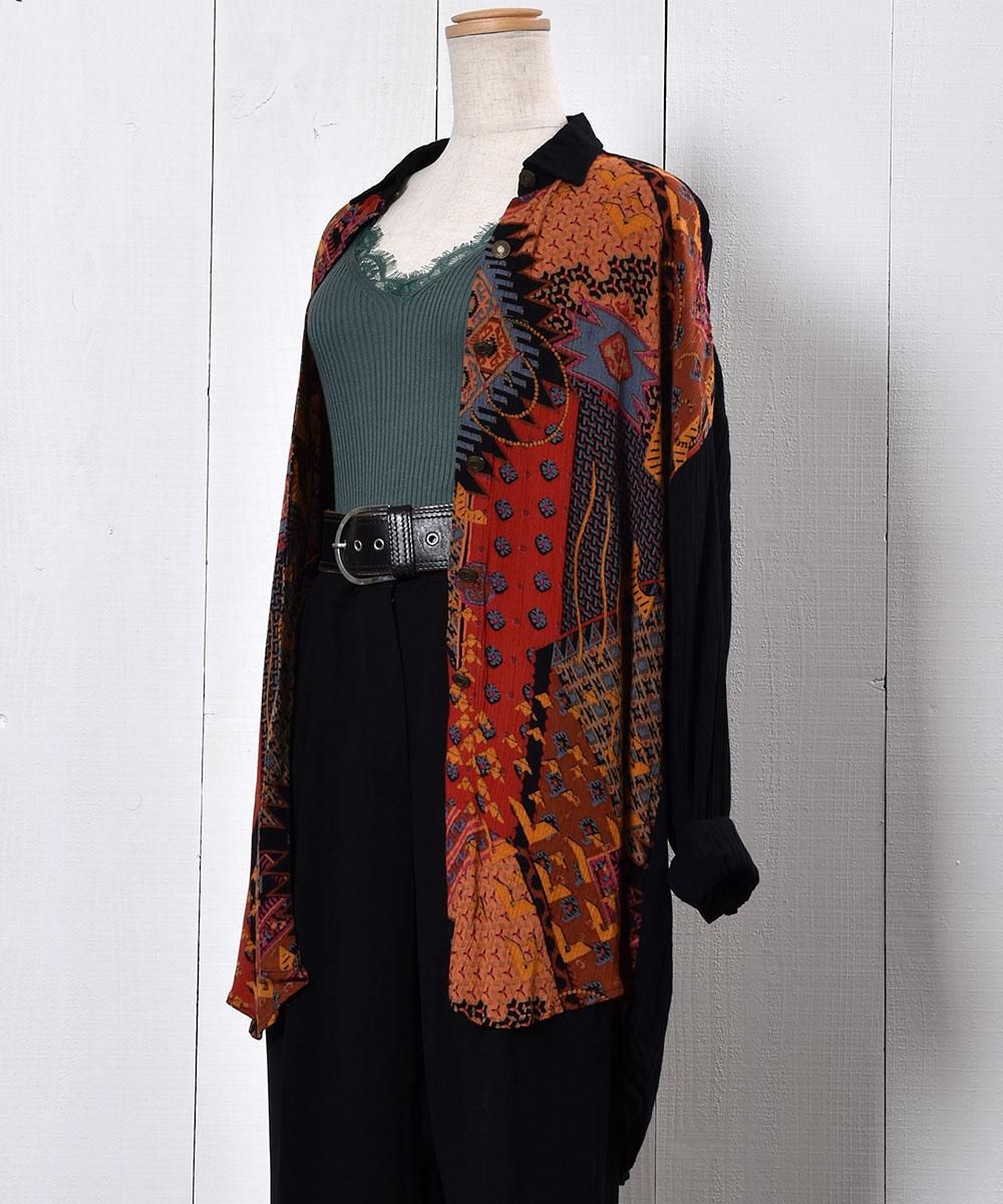 Made in USA Oriental Pattern Shirtåꥫ ꥨ󥿥 Ĺµĥͥ