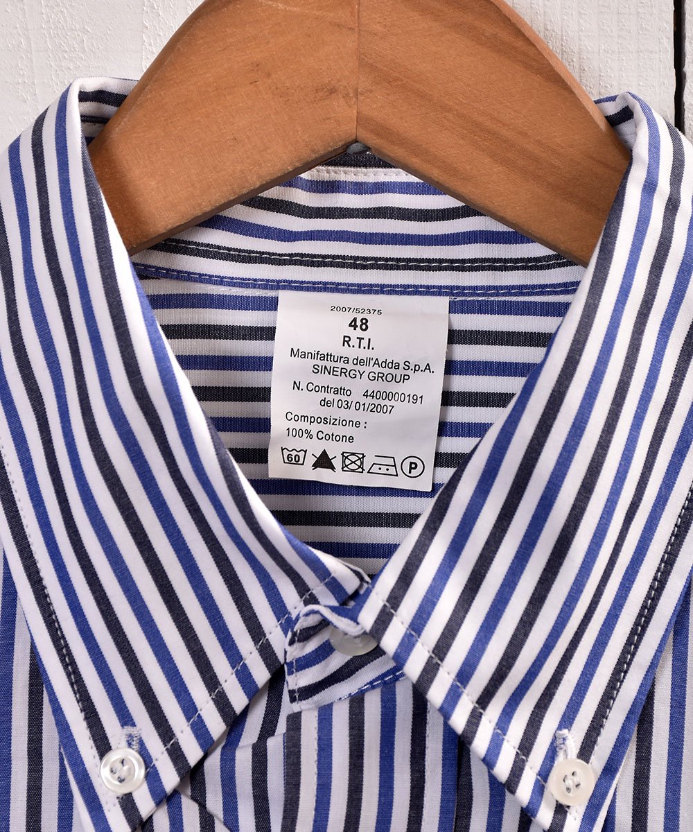 Long Sleeve Cotton Shirt  StripeĹµ åȥ  ȥ饤 ܥ󥵥ͥ