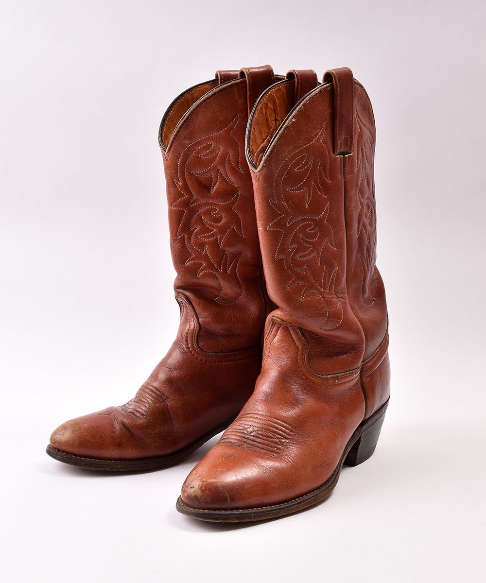 Western Boots｜ ウエスタンブーツ ブラウン 古着のネット通販サイト 古着屋グレープフルーツ  ムーン(Grapefruitmoon)Onlineshop ヴィンテージアイテム・レトロファッション