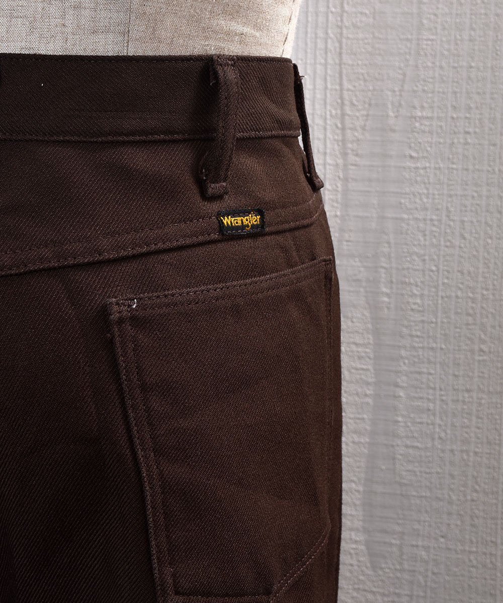Wrangler” Polyester Pants Brown W33｜「ラングラー」ポリパン