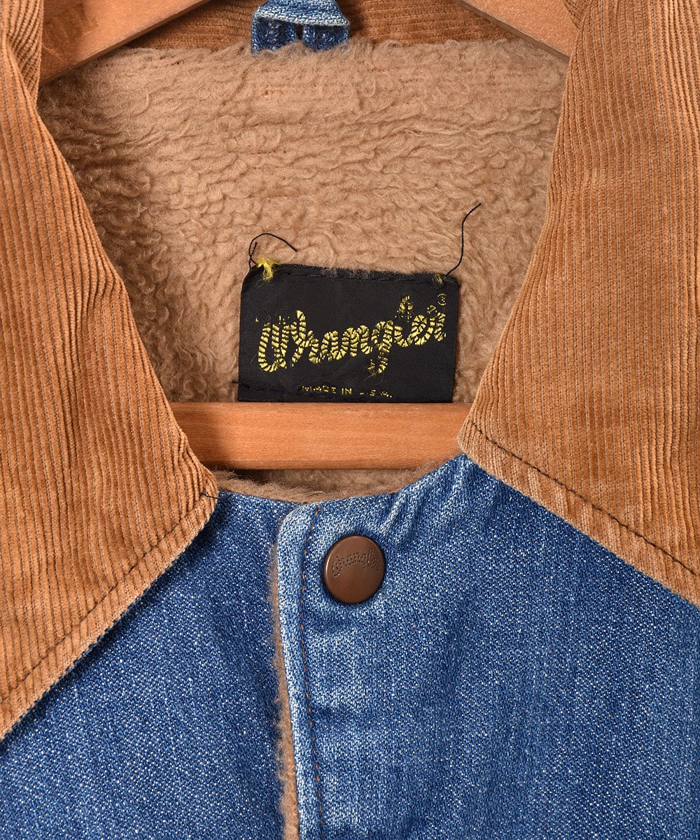 70年代 Made in USA ”Wrangler” Boa Denim Jacket｜70年代 アメリカ製 ...