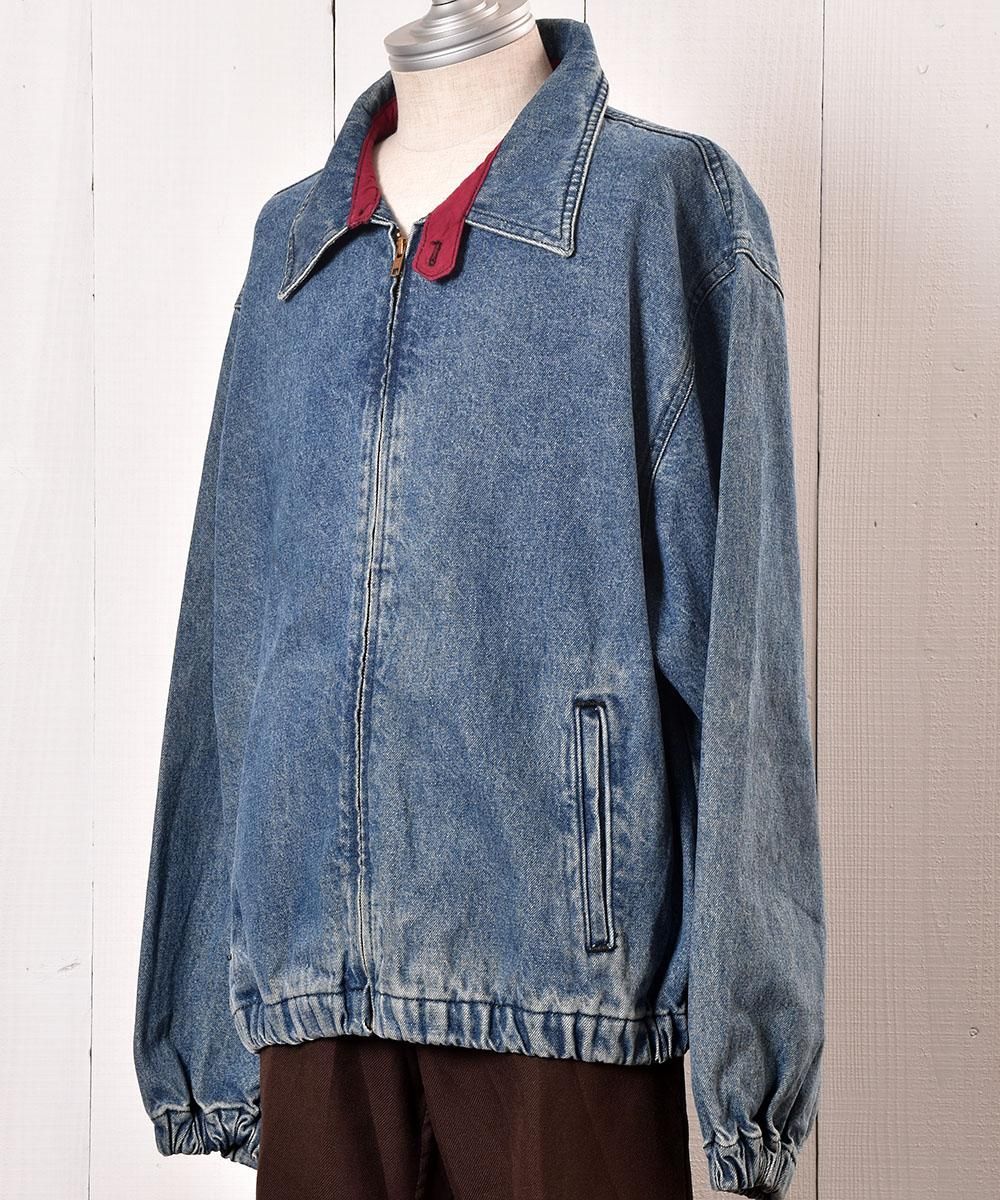 Made In Usa Stand Collar Denim Jacket アメリカ製 デニムジャケット デニムブルゾン 古着のネット通販サイト 古着屋グレープフルーツムーン Grapefruitmoon Onlineshop ヴィンテージアイテム レトロファッション