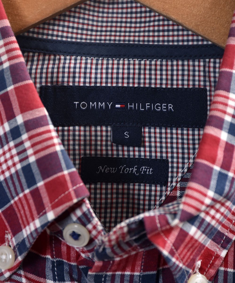 Tommy Hilfiger" Check Pattern Shirt｜「トミー・ヒルフィガー」チェック柄シャツ レッド系 - 古着のネット通販サイト  古着屋グレープフルーツムーン(Grapefruitmoon)Onlineshop ヴィンテージアイテム・レトロファッション