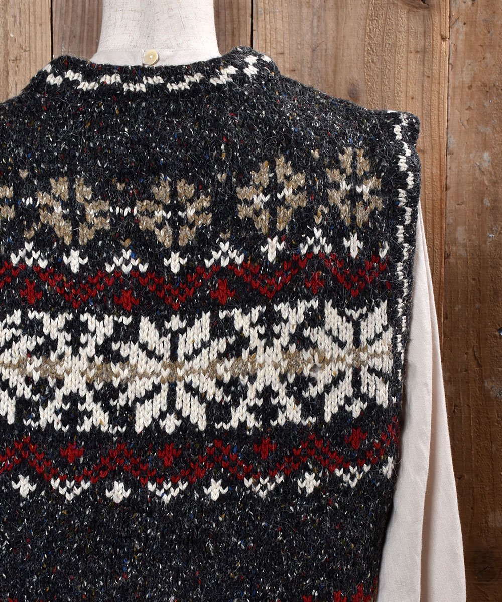 ST JOHN'S BAY Snow Pattern V Neck Knit Vestá֥ȥ硼󥺥٥ Vͥå٥ 㥳륰쥤ͥ