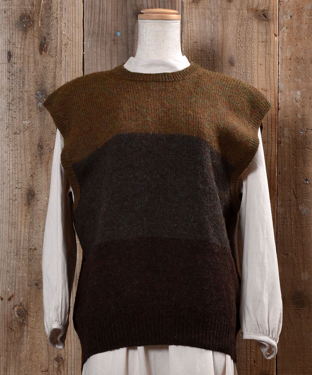  3Color Wool Knit Vest3顼  ˥å ٥  ͥå  岰졼ץե롼 ࡼ