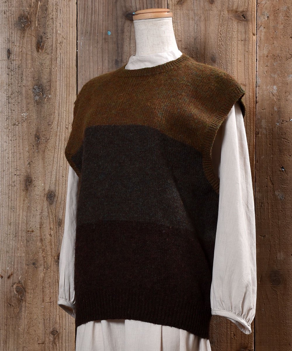 3Color Wool Knit Vest3顼  ˥å ٥ȥͥ