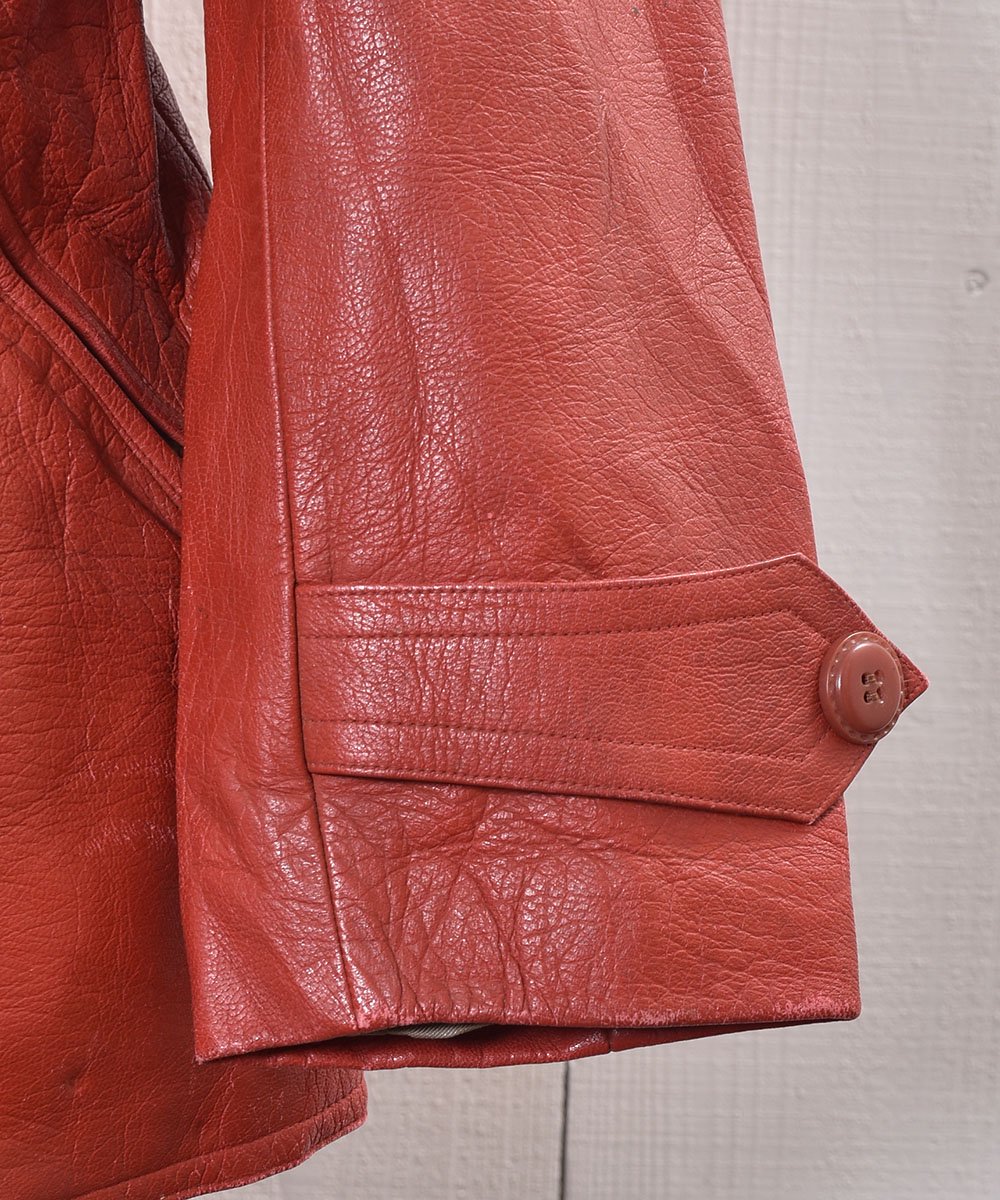 70's~ Leder Leather Jacket｜70年代 レザージャケット - 古着のネット 