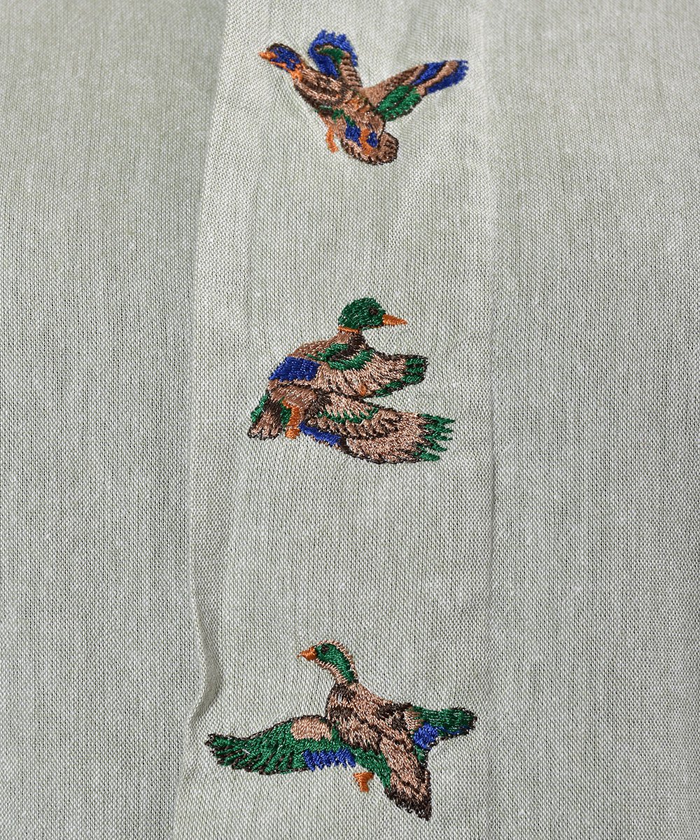 Duck Embroidery Tyrolean Shirtsåɽ ꥢ  ͥ