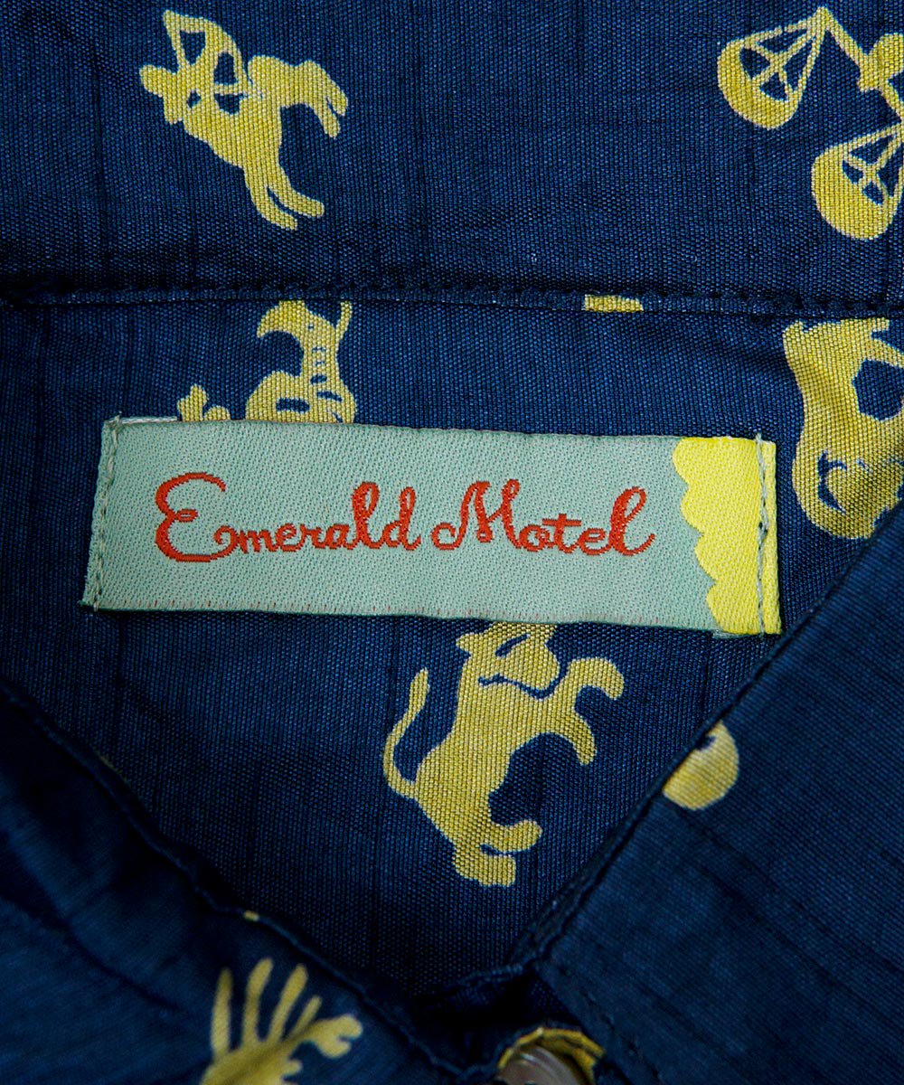 「Emerald Motel」星座パターン 総柄 長袖ワンピースサムネイル