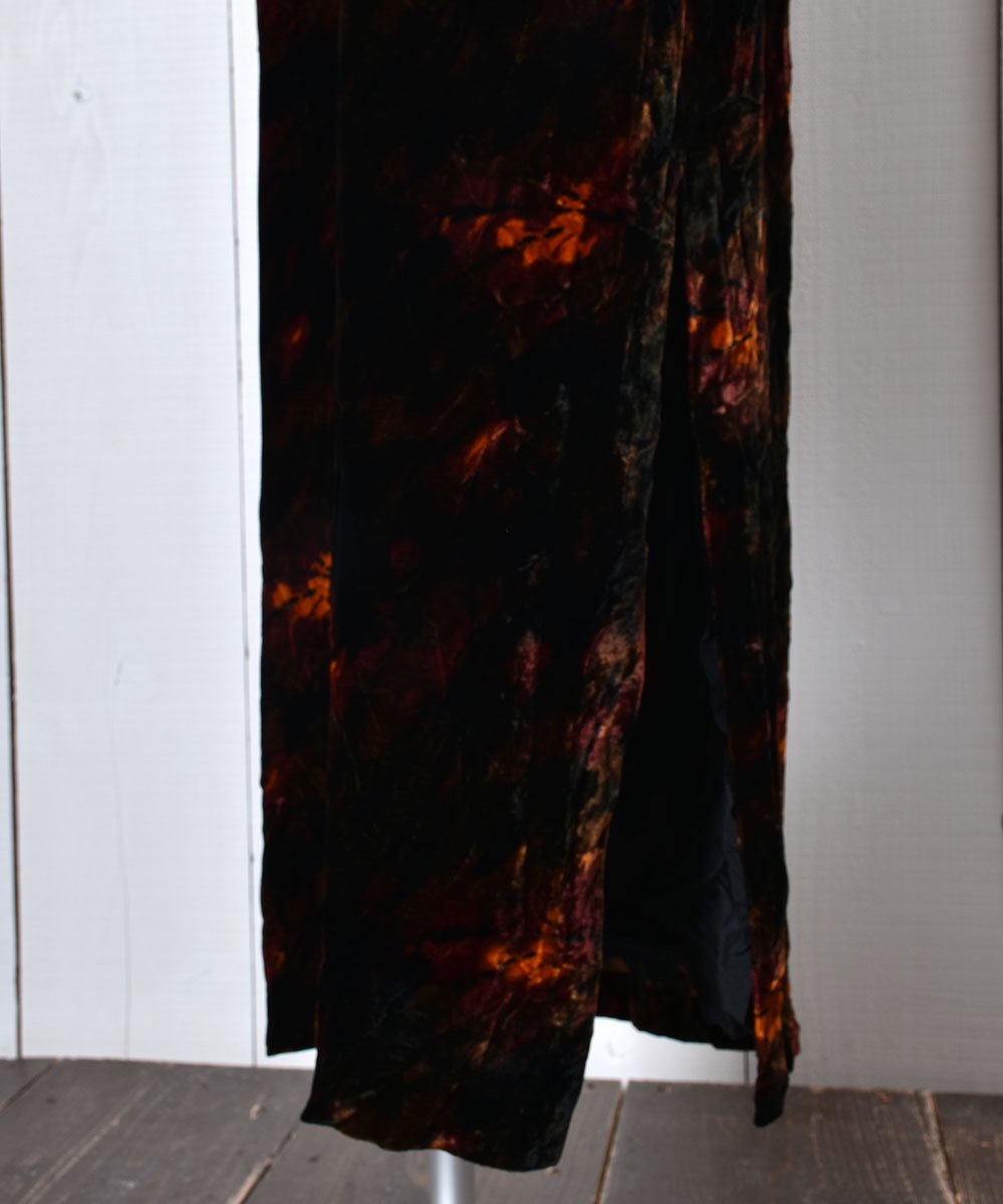 Mandarin Collar Oriental Velvet Dress  ޥ󥫥顼 ꥨ󥿥٥ ޥɥ쥹 ֥饦ͥ