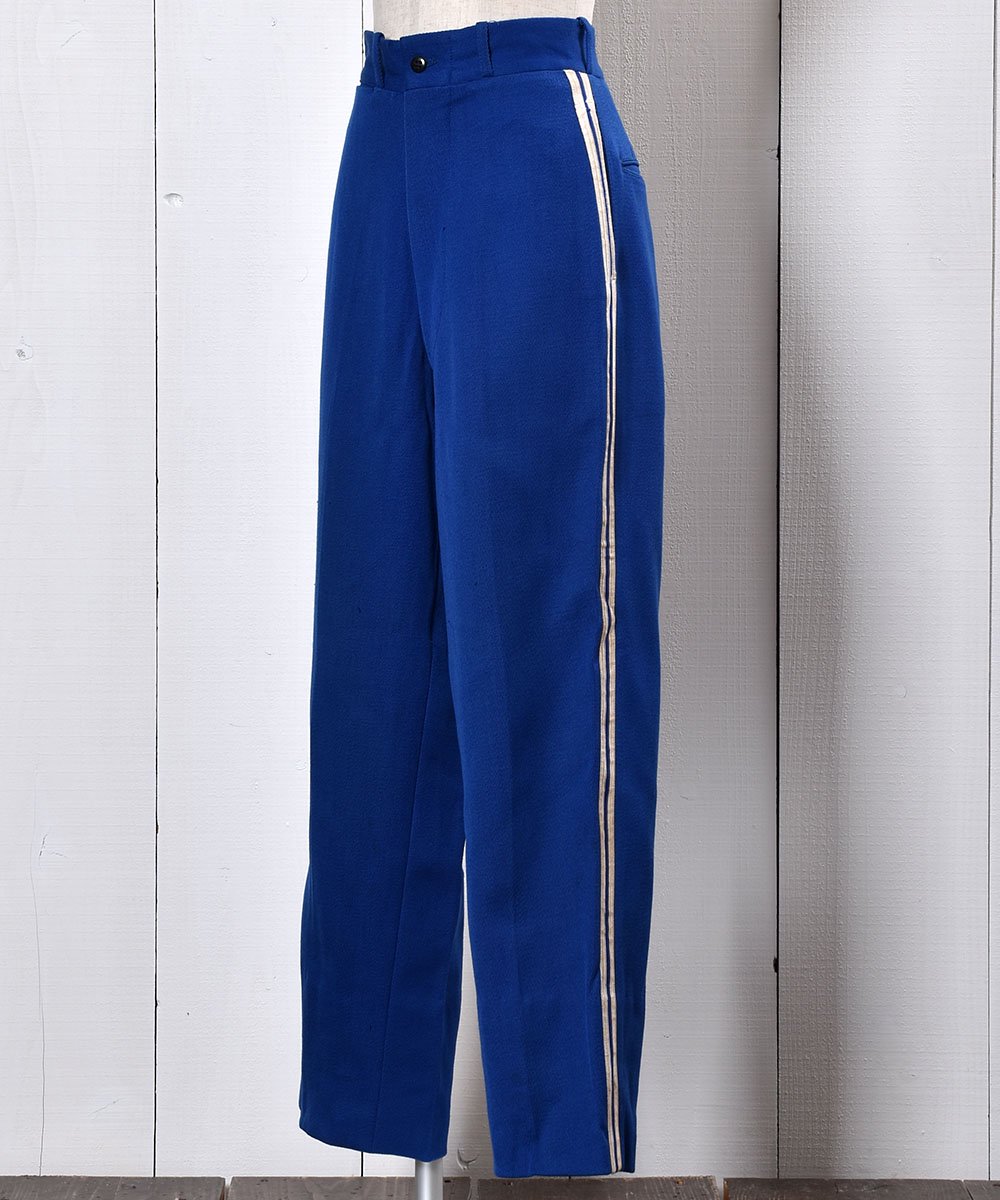 50's~60's Wool Gabardine Straight Silhouette Side Line Pants｜50