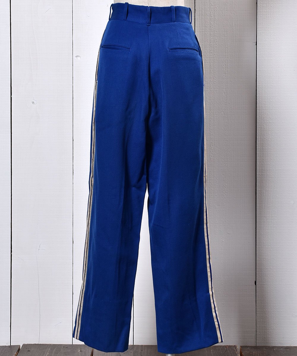 50's~60's Wool Gabardine Straight Silhouette Side Line Pants｜50 